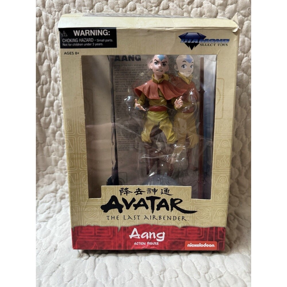 Diamond Select Avatar The Last Airbender Aang Action Figure Damaged Box